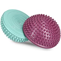 Navaris Bola de Equilibrio para Mejorar coordinación - Set de 2 Bolas Fitness diseño Erizo para Entrenar - Cojín para…